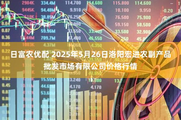 日富农优配 2025年5月26日洛阳宏进农副产品批发市场有限公司价格行情