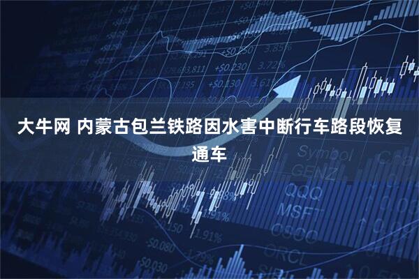 大牛网 内蒙古包兰铁路因水害中断行车路段恢复通车
