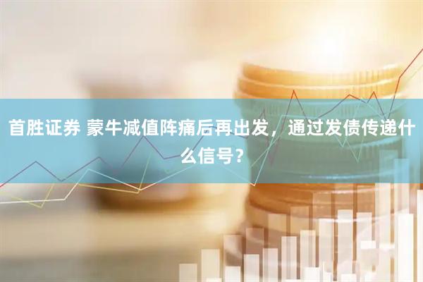 首胜证券 蒙牛减值阵痛后再出发，通过发债传递什么信号？