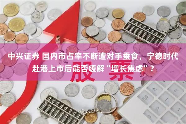 中兴证券 国内市占率不断遭对手蚕食，宁德时代赴港上市后能否缓解“增长焦虑”？